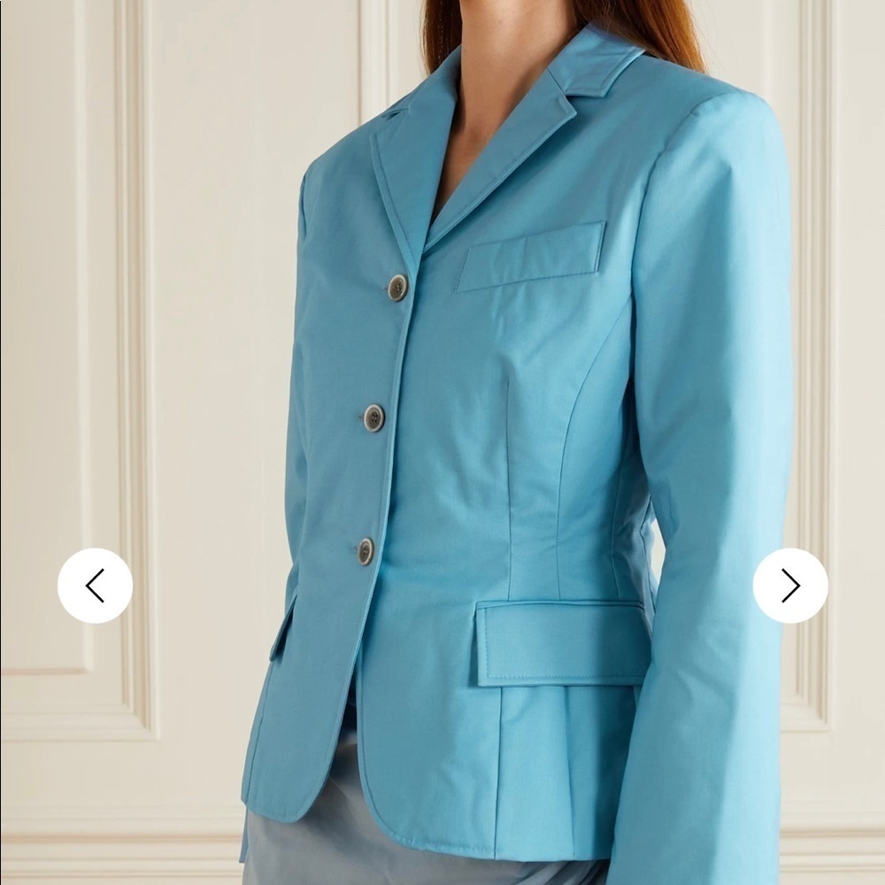 Jacquemus La Veste Mouri wool turquoise blazer NWT